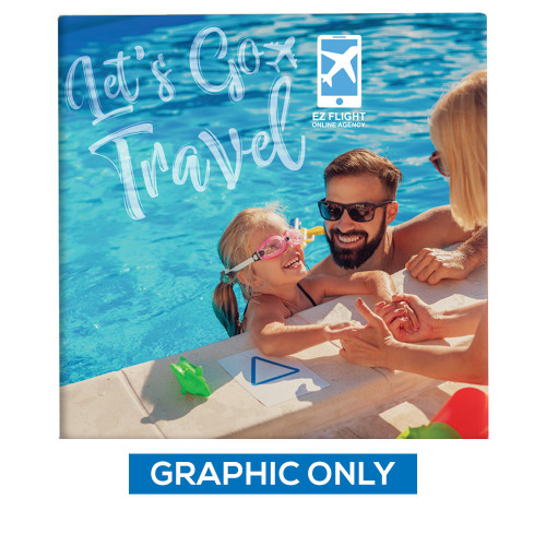 8ft Single-Sided Tension Fabric Display (Graphic Only) - GLM Select