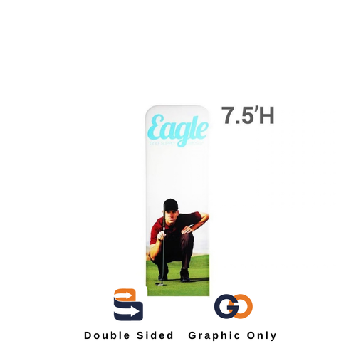 2 ft. x 7.5 ft. EZ Extend Fabric Display - Double-Sided (Graphic Only)