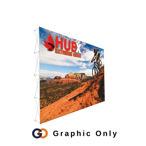 15ft X 10ft RPL Fabric Pop Up Display Straight (Graphic Only)