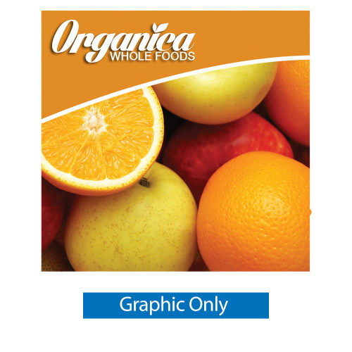 8 x 8 ft. Medium Ready Pop Fabric Display Straight (Graphic Only)