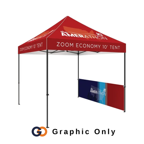 Zoom™ Economy 10ft Half Wall Single-Sided (Graphic Only)