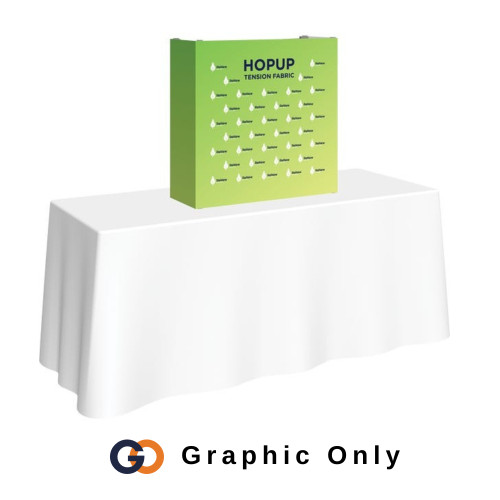 2.5ft x 2.5ft Table Top Hopup™ Display (Graphic Only) 2.5ft x 2.5ft Table Top Hopup™ Display (Graphic Only)
