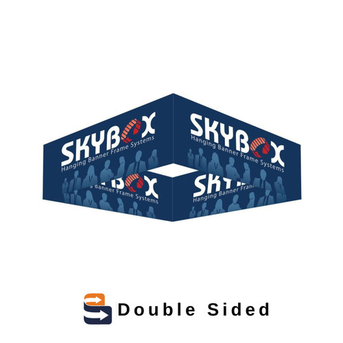 5 x 3.5 ft. Hanging Banner Square Double-Sided (Graphic Package)