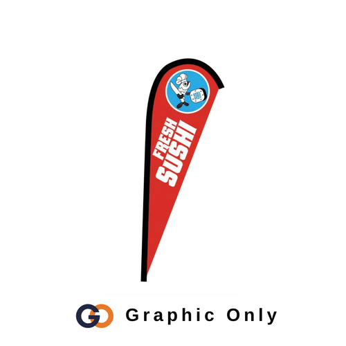 7.5 ft. Small Sunbird Stand Single-Sided (Graphic Only)