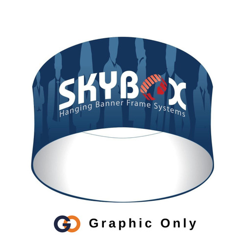 10 x 2 ft. Hanging Banner Circle Single-Sided (Graphic Only)