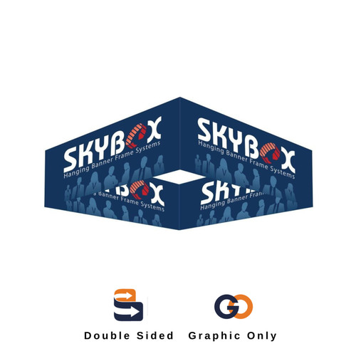 10 x 3 ft. Hanging Banner Square Double-Sided (Graphic Only)