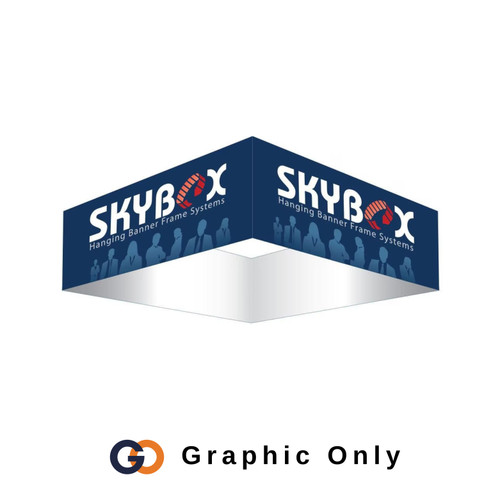 10 x 3.5 ft. Hanging Banner Square Single-Sided (Graphic Only)