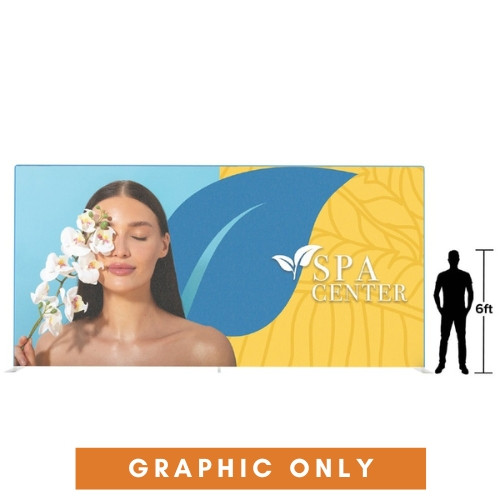 20ft x 10ft Straight EZ Tube® Single-Sided (Graphic Only)