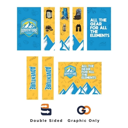 10ft Wallbox w/Center Storage Double Sided (Graphic Only)