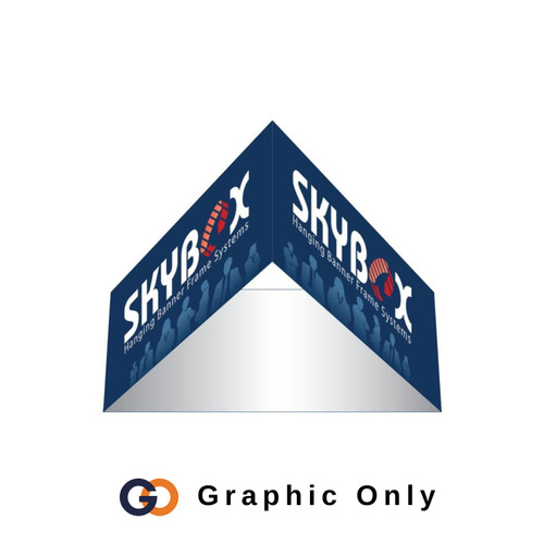 5 x 3 ft. Hanging Banner Triangle Single-Sided (Graphic Only)