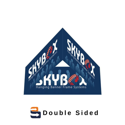 10 x 6 ft. Hanging Banner Triangle Double-Sided (Graphic Package)