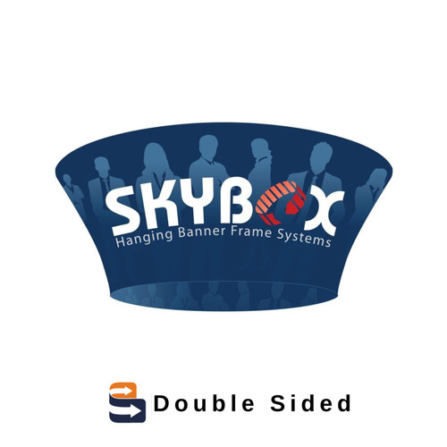 10 x 3.5 ft. Hanging Banner Tapered Circle Double-Sided (Graphic Package)