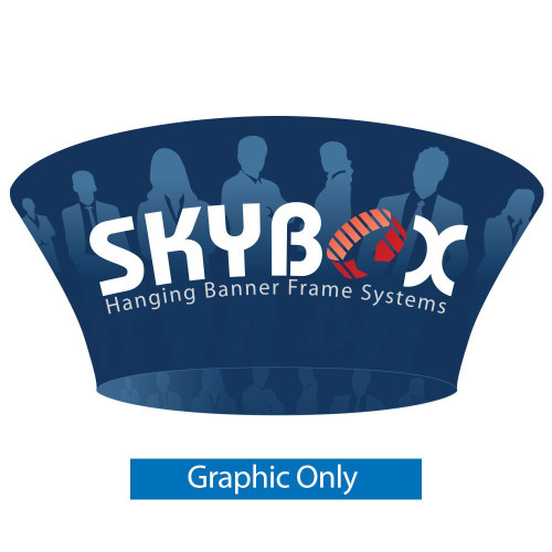 10 x 3.5 ft. Hanging Banner Tapered Circle Double-Sided (Graphic Only)