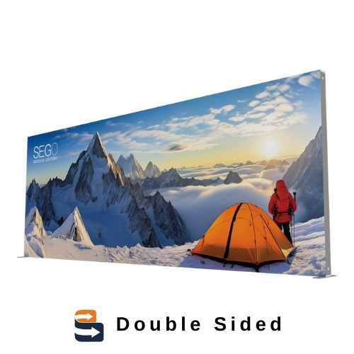 19.7 x 7.4 ft. SEGO Lightbox Display Double-Sided (Graphic Package) 19.7 x 7.4 ft. SEGO Lightbox Display Double-Sided (Graphic Package)