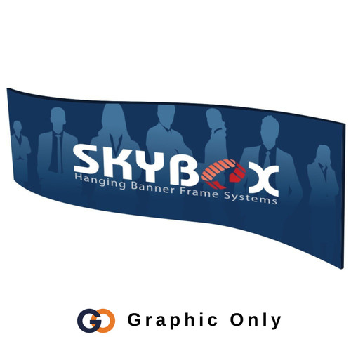 10 x 3 ft. Hanging Banner Wave Single-Sided (Graphic Only)