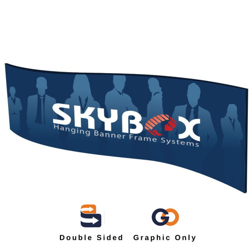 16 x 4 ft. Hanging Banner Wave Double-Sided (Graphic Only)