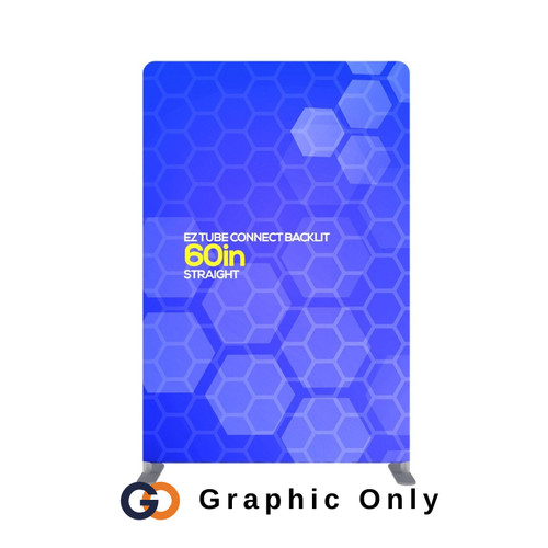 5 ft. EZ Tube® Connect Straight Top Backlit Single-Sided (Graphic Package)
