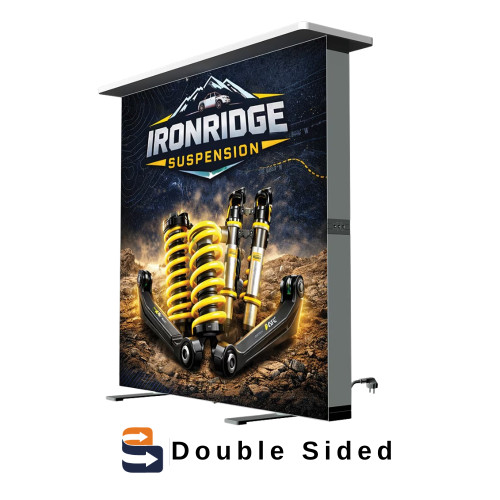 VersaLume Collapsible Lightbox Counter - Double-Sided (Graphic Package)