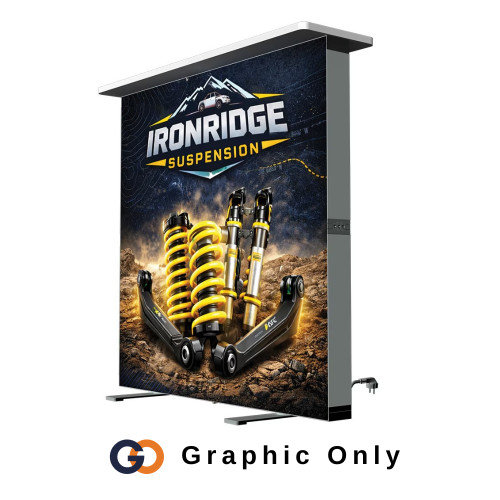 VersaLume Collapsible Lightbox Counter - Single-Sided (Graphic Only)