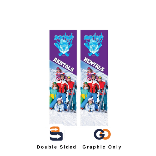13ft Portable Flagpole Double-Sided (Graphic Only) - GLM Select
