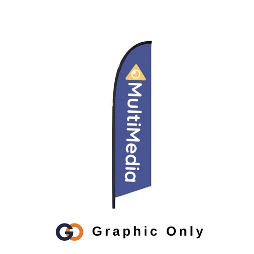 10.5ft Falcon Outdoor Flag Single-Sided (Graphic Only)