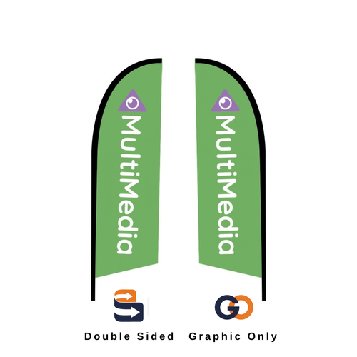 8.25ft. Falcon Flag Double-Sided (Graphic Only)