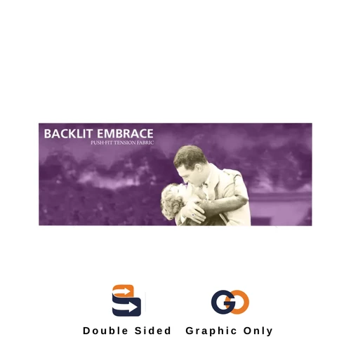 20ft x 7.5ft Tension Fabric Embrace Backlit Display Double-Sided (Graphic Only)