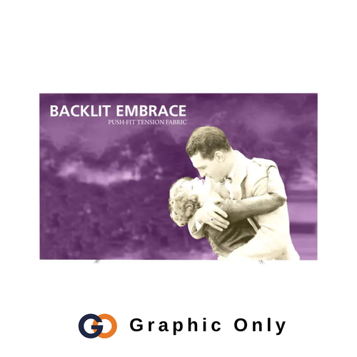 12.5ft x 7.5ft Tension Fabric Embrace Backlit Display Single-Sided (Graphic Only)