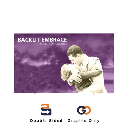 12.5ft x 7.5ft Tension Fabric Embrace Backlit Display Double-Sided (Graphic Only)