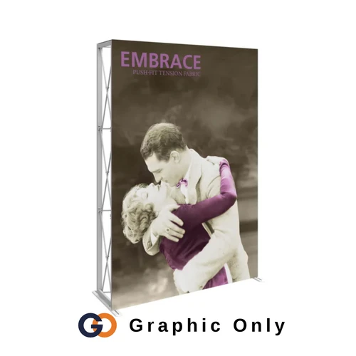 5ft x 7.5ft Tension Fabric Embrace Display (Graphic Only)