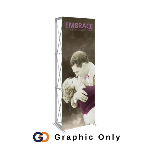 2.5ft x 7.5ft Tension Fabric Embrace Display (Graphic Only)