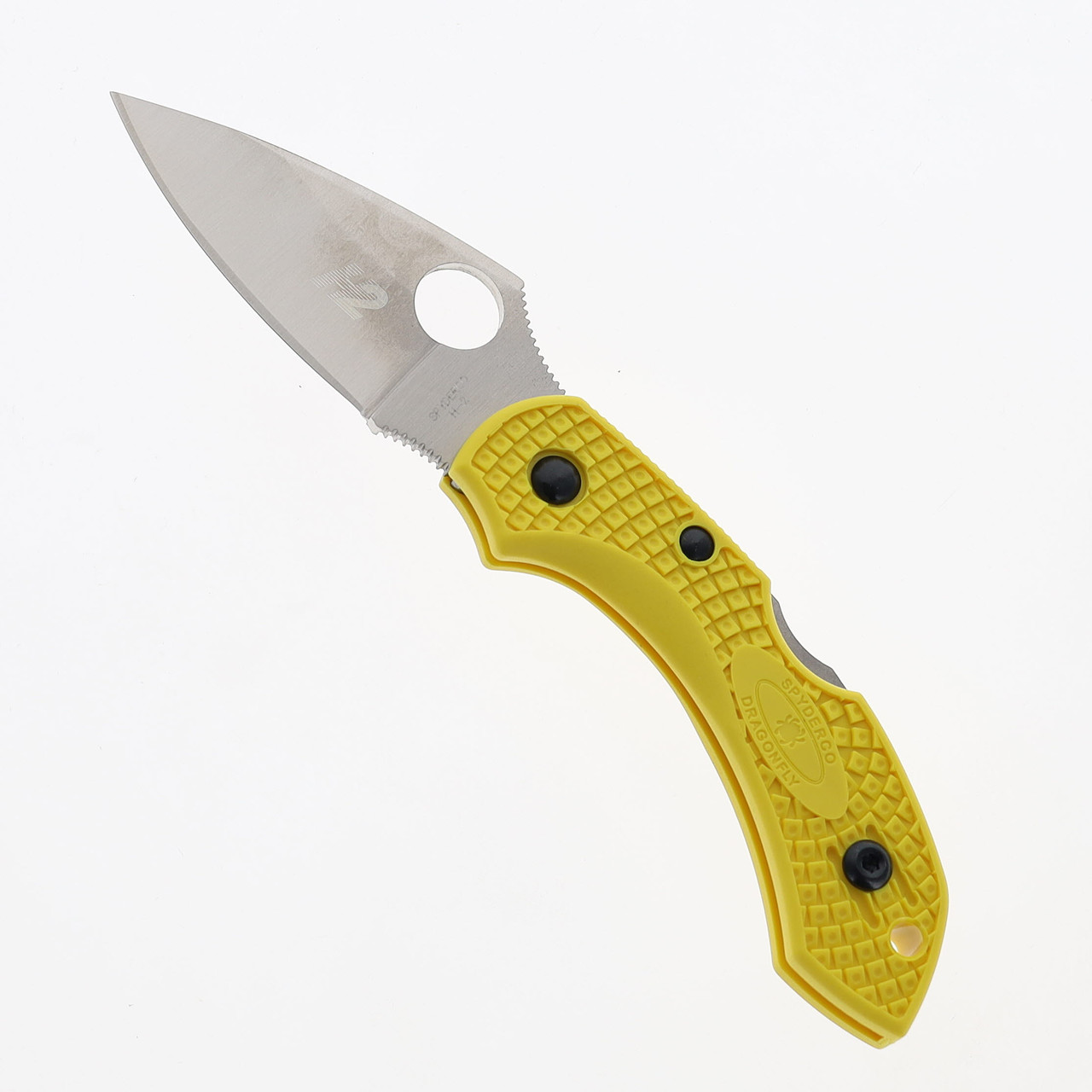 Spyderco Dragonfly Plain Edge Folding Knife VG10 Blade Orange FRN