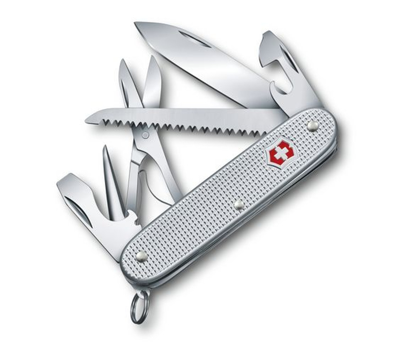 Victorinox Farmer X Alox Folding Knife/Multi-Tool Silver Handle VN0.8271.26