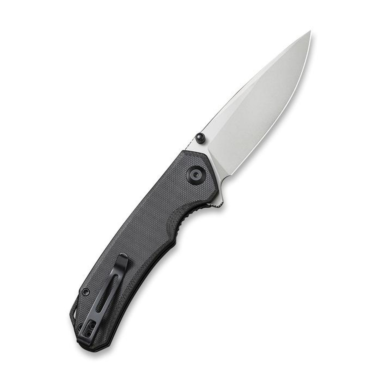 Civivi Brazen Folding Knife Black G10 Handle 14C28N Drop Point Plain Edge Stonewash Finish C2102C