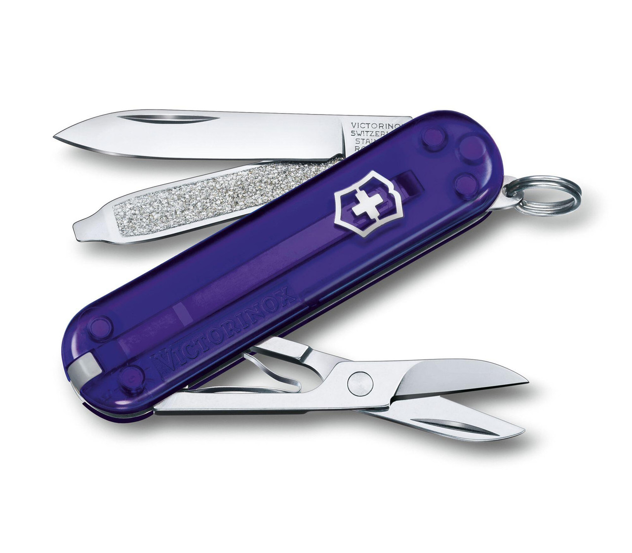 Victorinox Classic SD Multitool Transparent Persian Indigo Handle