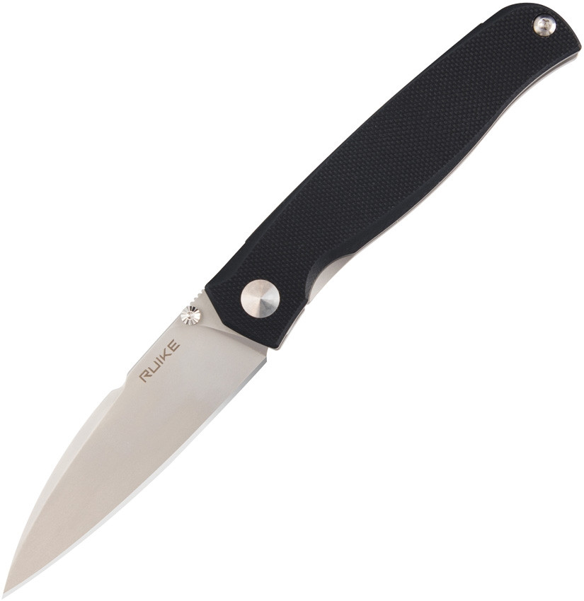 Ruike M662-TZ Folding Knife Black G10/Titanium Handle 154CM Plain