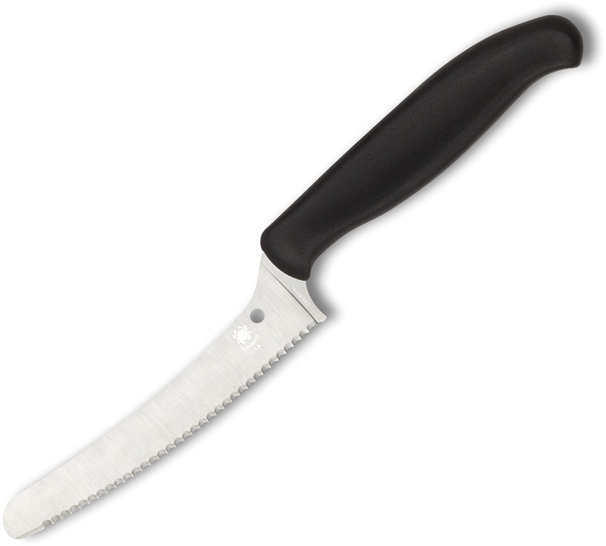 Spyderco Z-Cut Kitchen Knife Black Poly Handle CTS-BD1 Blunt Tip