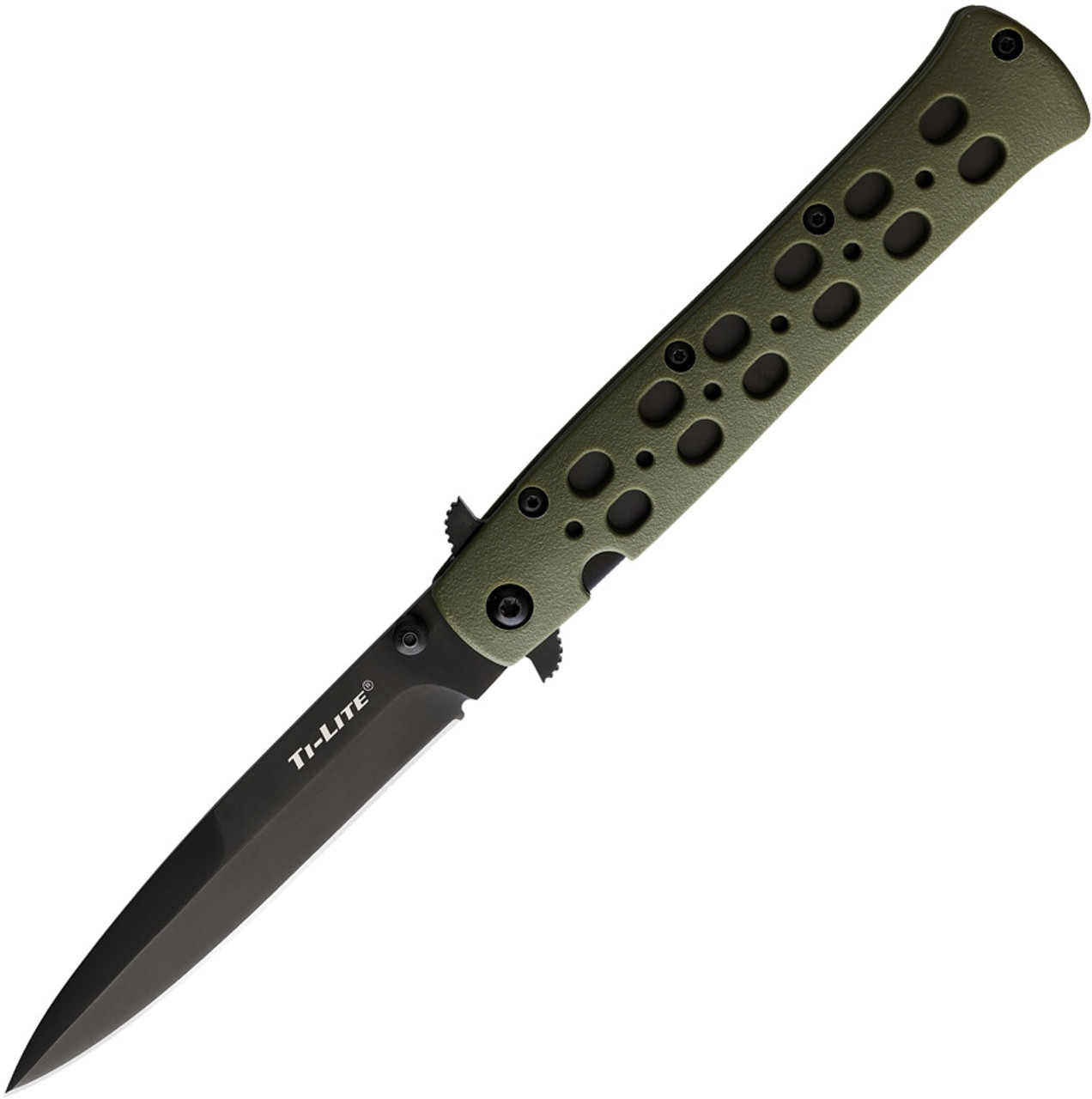 Cold Steel 4 Ti Lite Folding Knife OD Green Zy-Ex Handle AUS8A