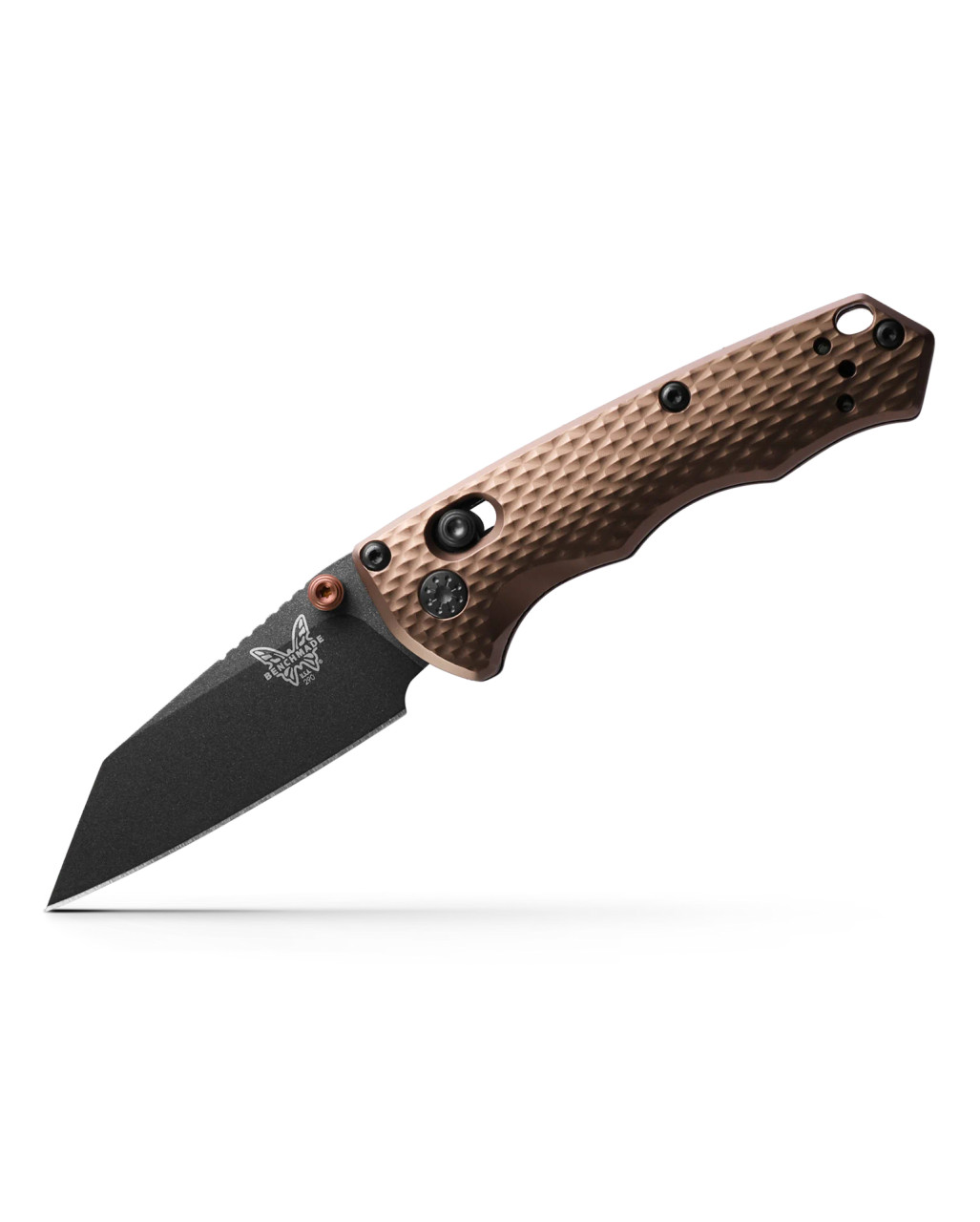 Benchmade Immunity AXIS Folding Knife Burnt Bronze Billet Aluminum