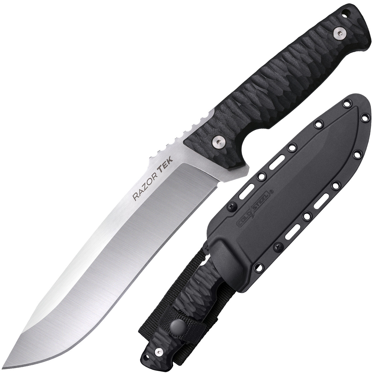 Cold Steel Razor Tek Fixed Blade Knife Black GFN Handle 4116