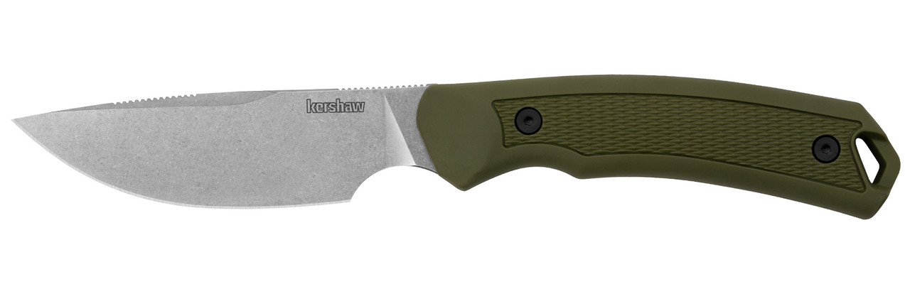 Kershaw Deschutes-Caper Fixed Blade Knife Olive Polypropylene