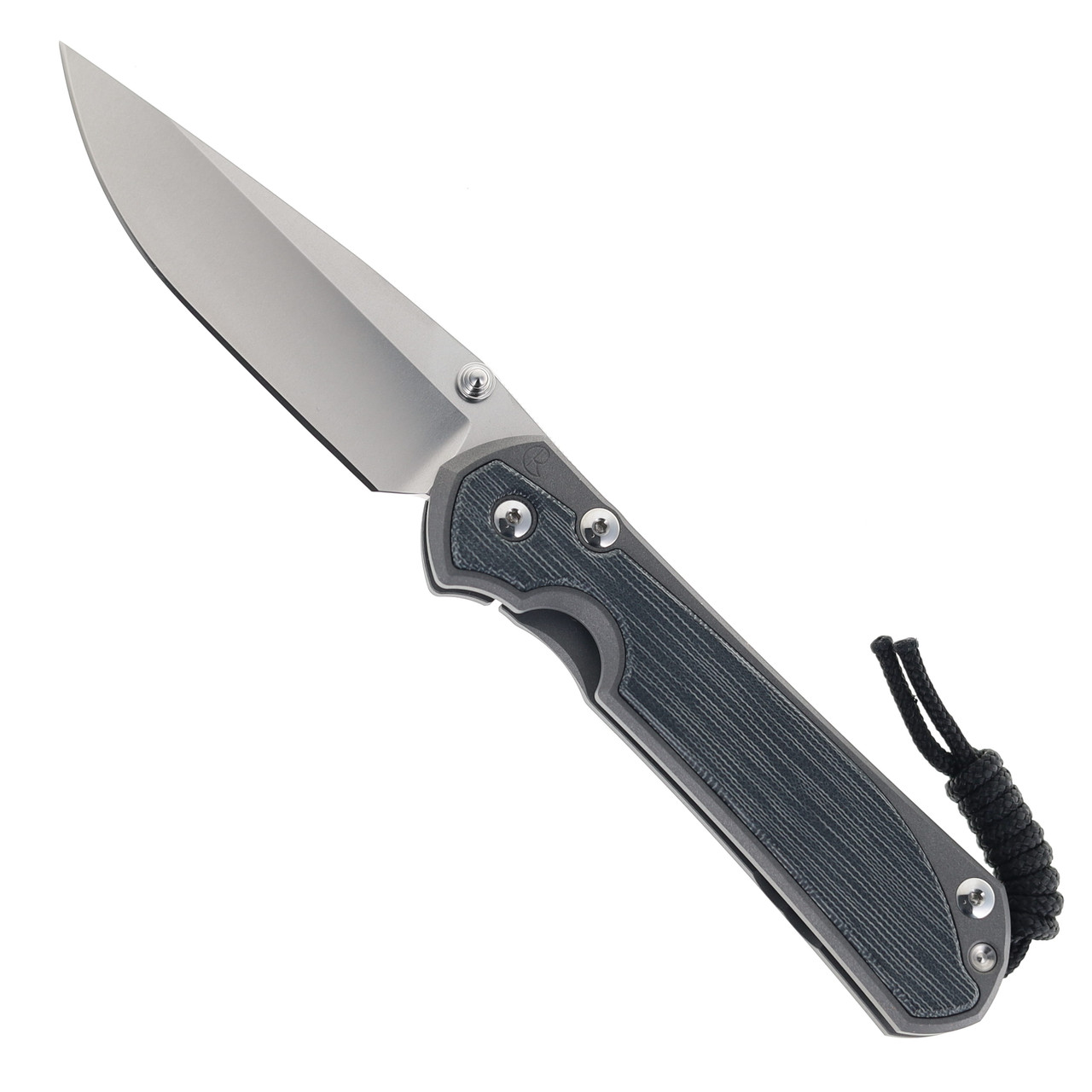 Chris Reeves Large Sebenza 31 Frame Lock Knife Black Micarta Inlay