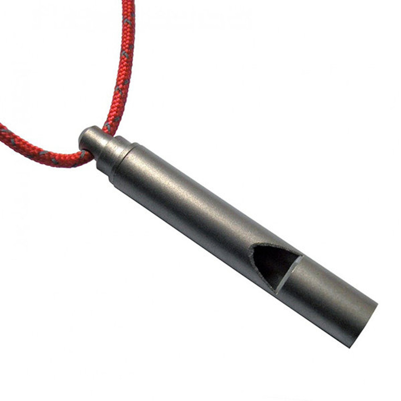 Vargo Outdoors Titanium Whistle w/ Cord 100+ Decibal T-416