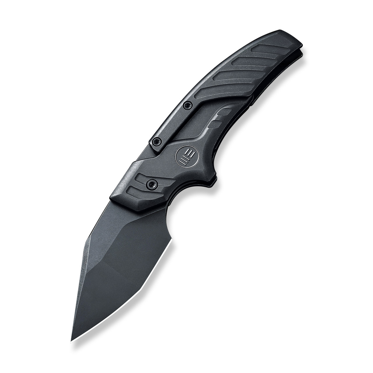 WE Typhoeus Folding Knife Black Titanium Handle 20CV Plain Edge