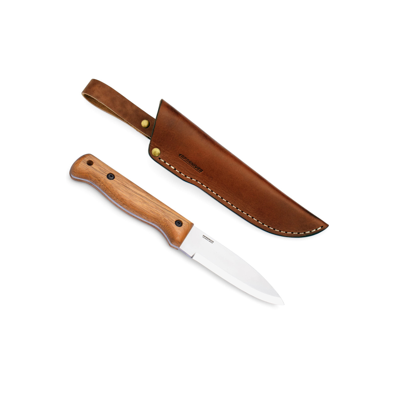 BPS Knives B1 SSH Fixed Blade Knife Walnut Handle 1066 Stainless