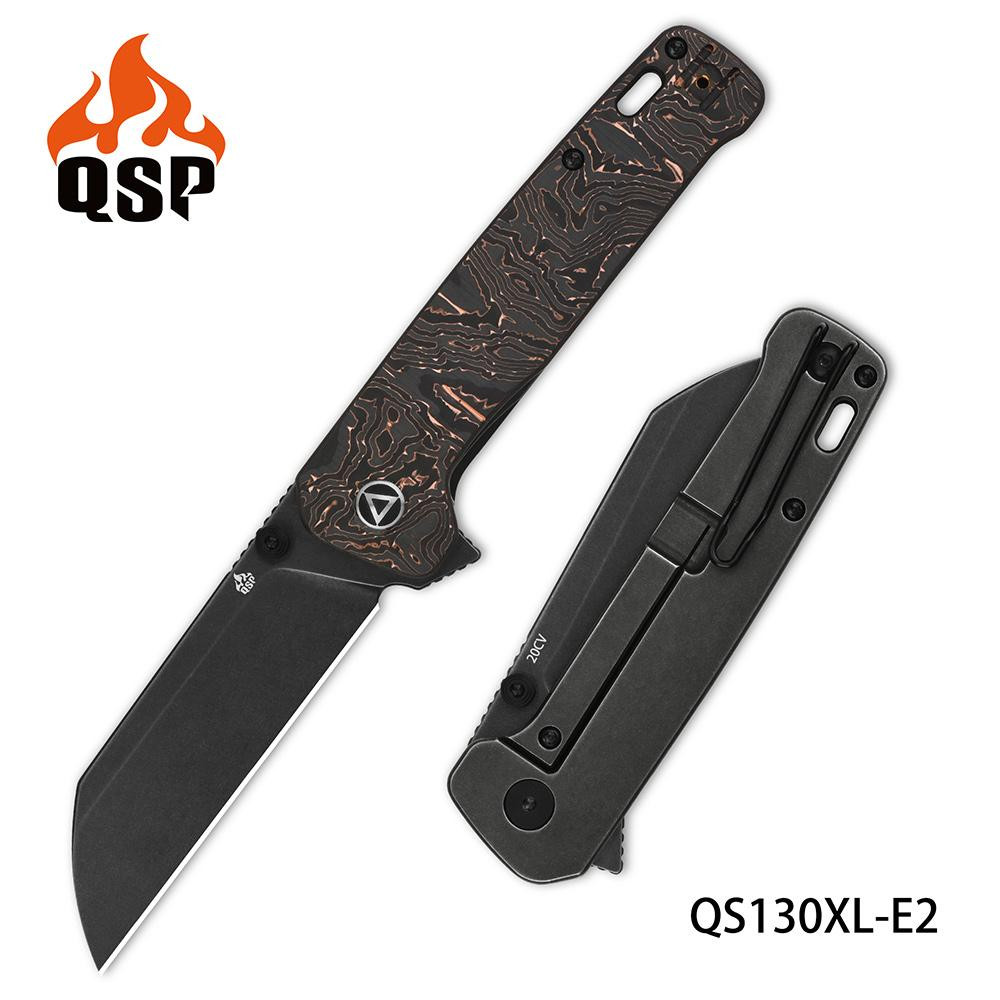 Dropping in October) QSP Penguin Plus Folding Knife Copper Foil