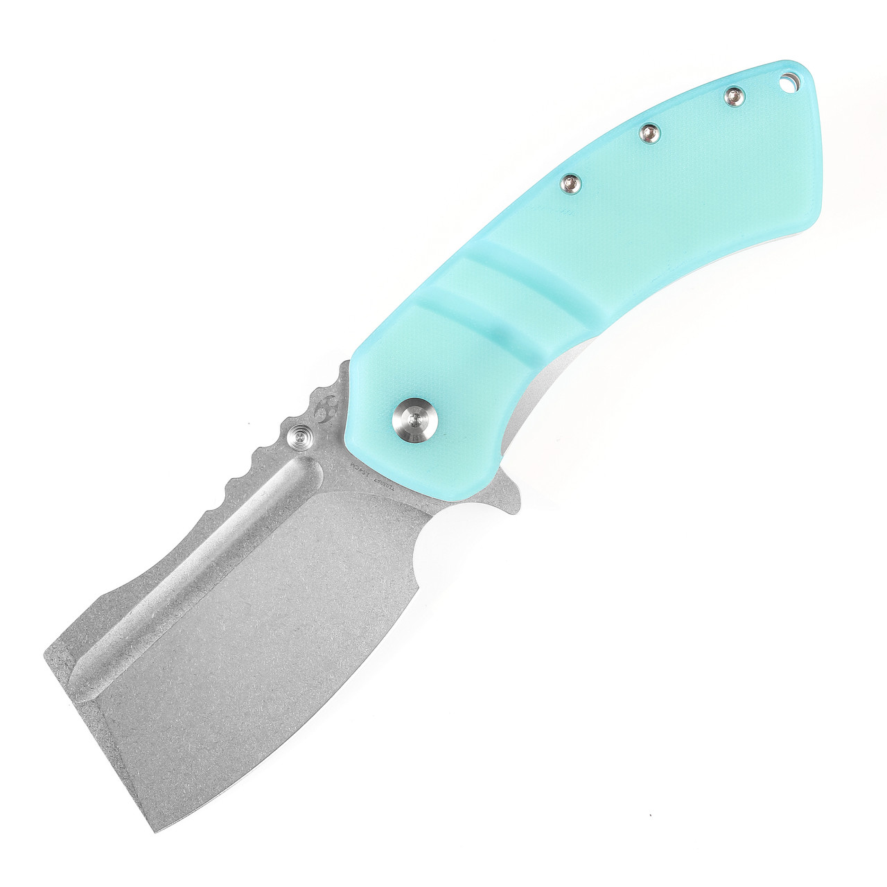 Kansept XL Korvid Folding Knife Tiffany Blue G10 Handle 154CM