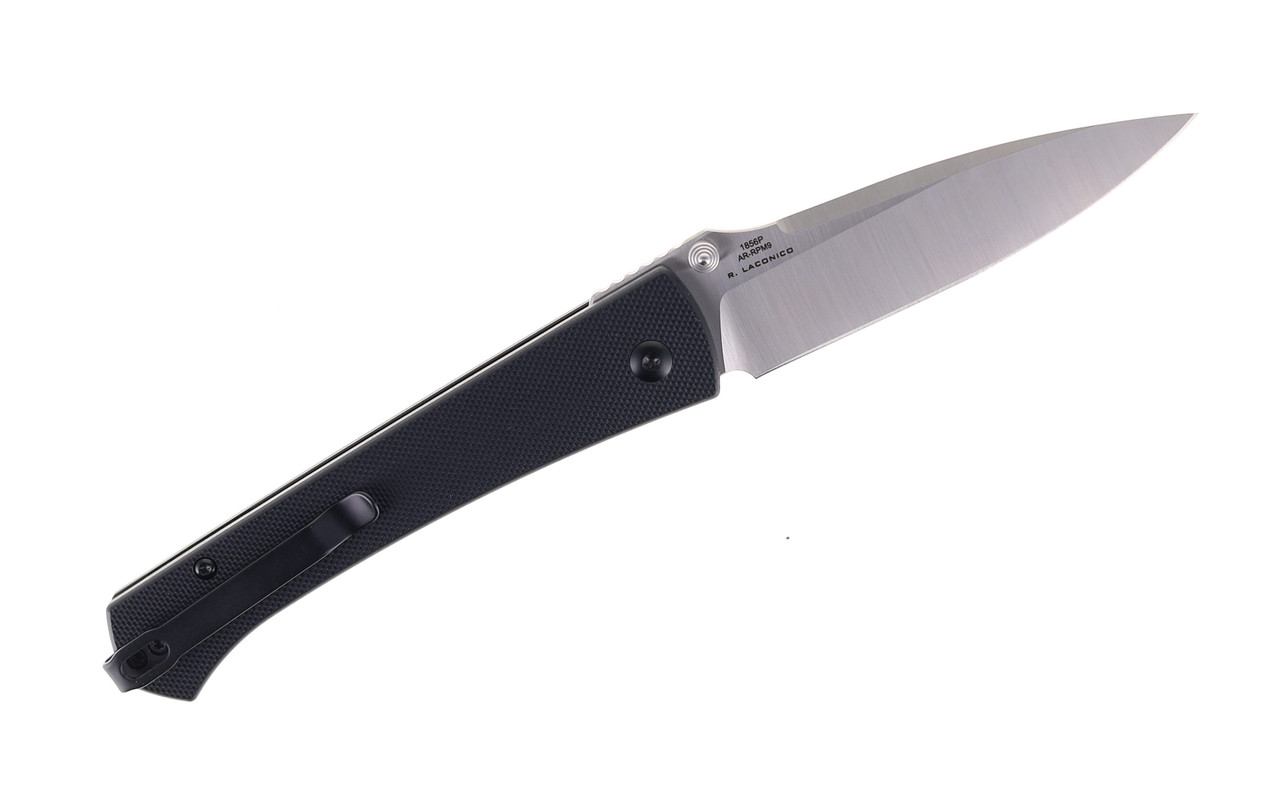 Artisan Folding Knife Black G10 Handle ARRPM9 Plain Edge 1856PBK