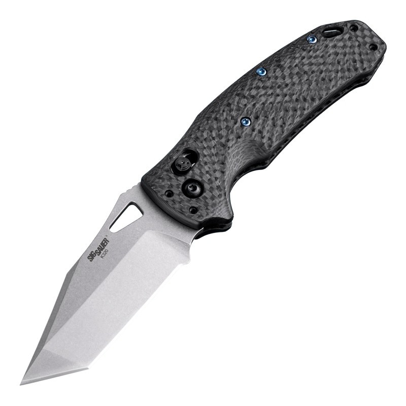 フランクリンページ　SCO-243/CK Hogue SIG K320 Folding Knife Black Carbon Fiber Handle 20CV Tanto