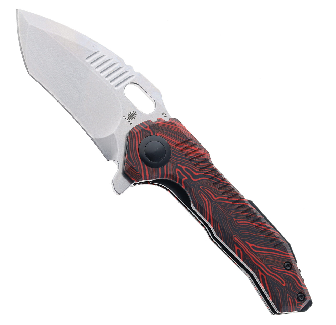 Exclusive Kizer EXTRA Mini Paragon Folding Knife Black/Red